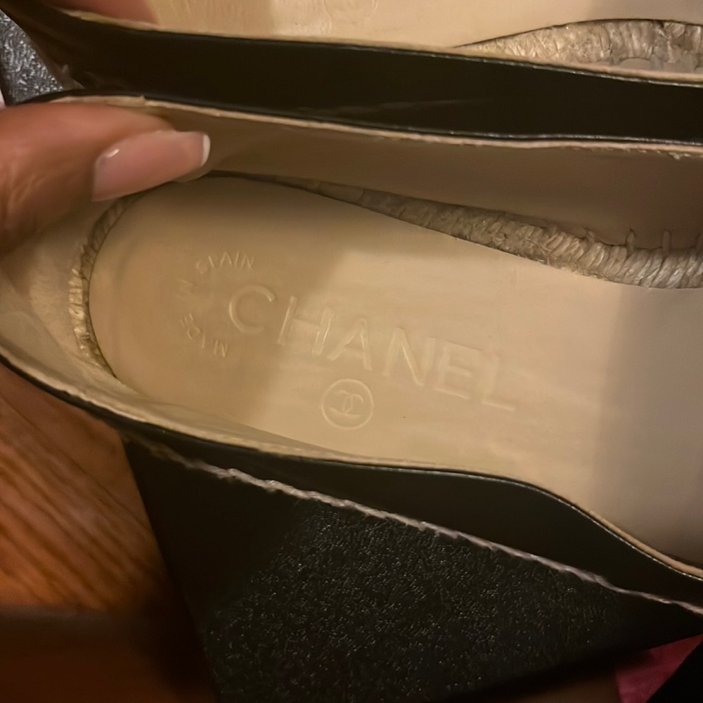 Black Chanel Espadrilles (size 8) - Picture 3 of 6